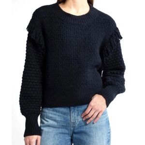 NORDSTROM Treasure & Bond Fringe Textured Sweater NWT